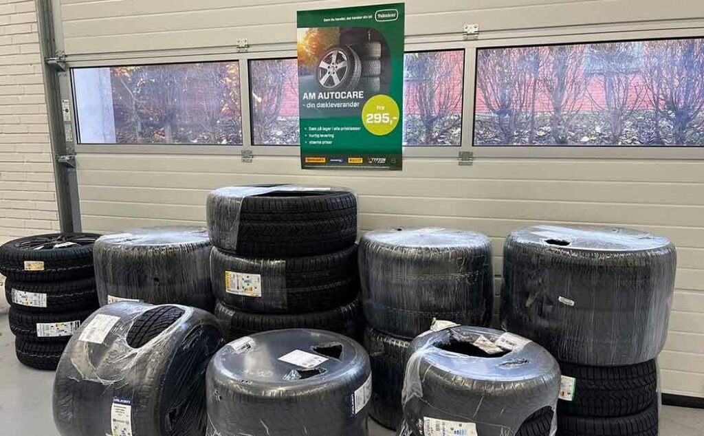Dæk og hjul klar til sæsonskift hos AM Autocare